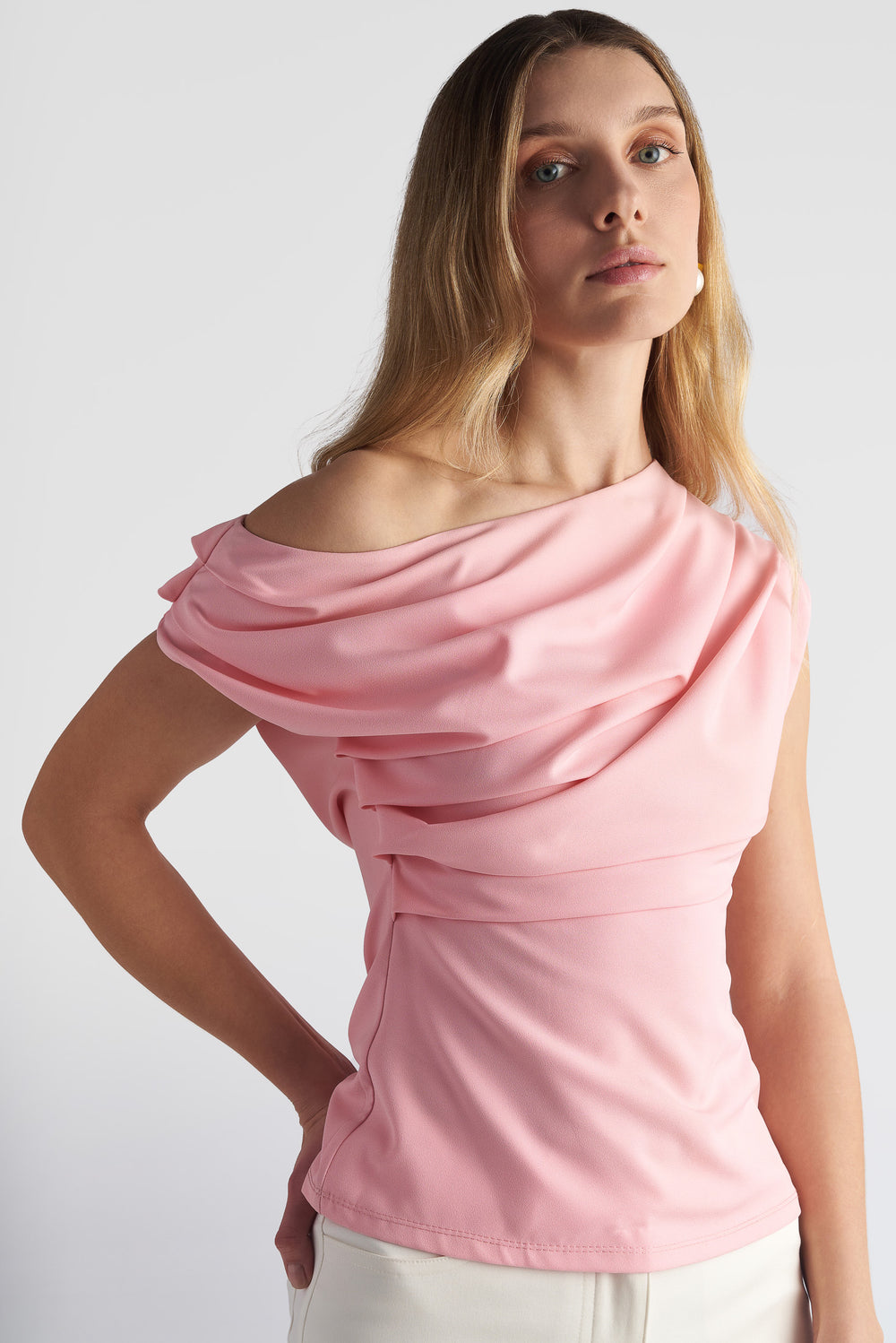 Drape Off Shoulder Top