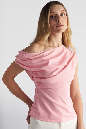 Drape Off Shoulder Top