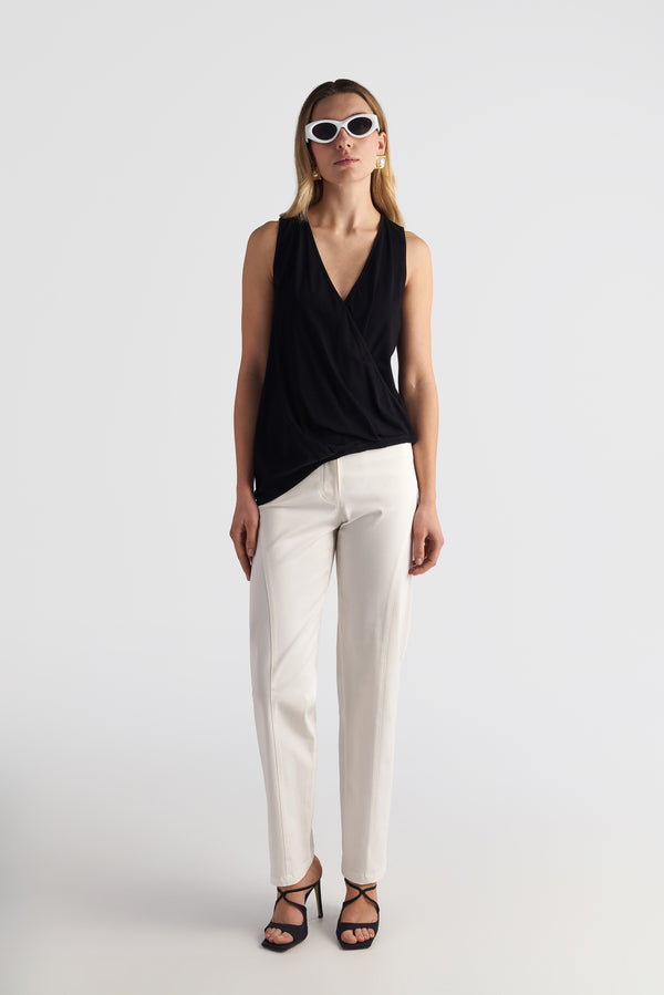 Asymmetric Wrap Top