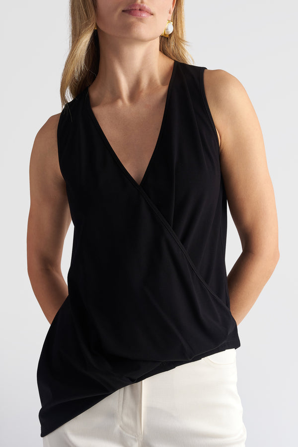 Asymmetric Wrap Top
