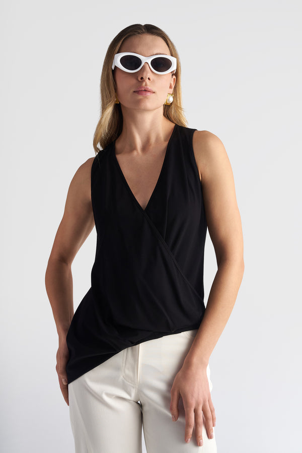 Asymmetric Wrap Top