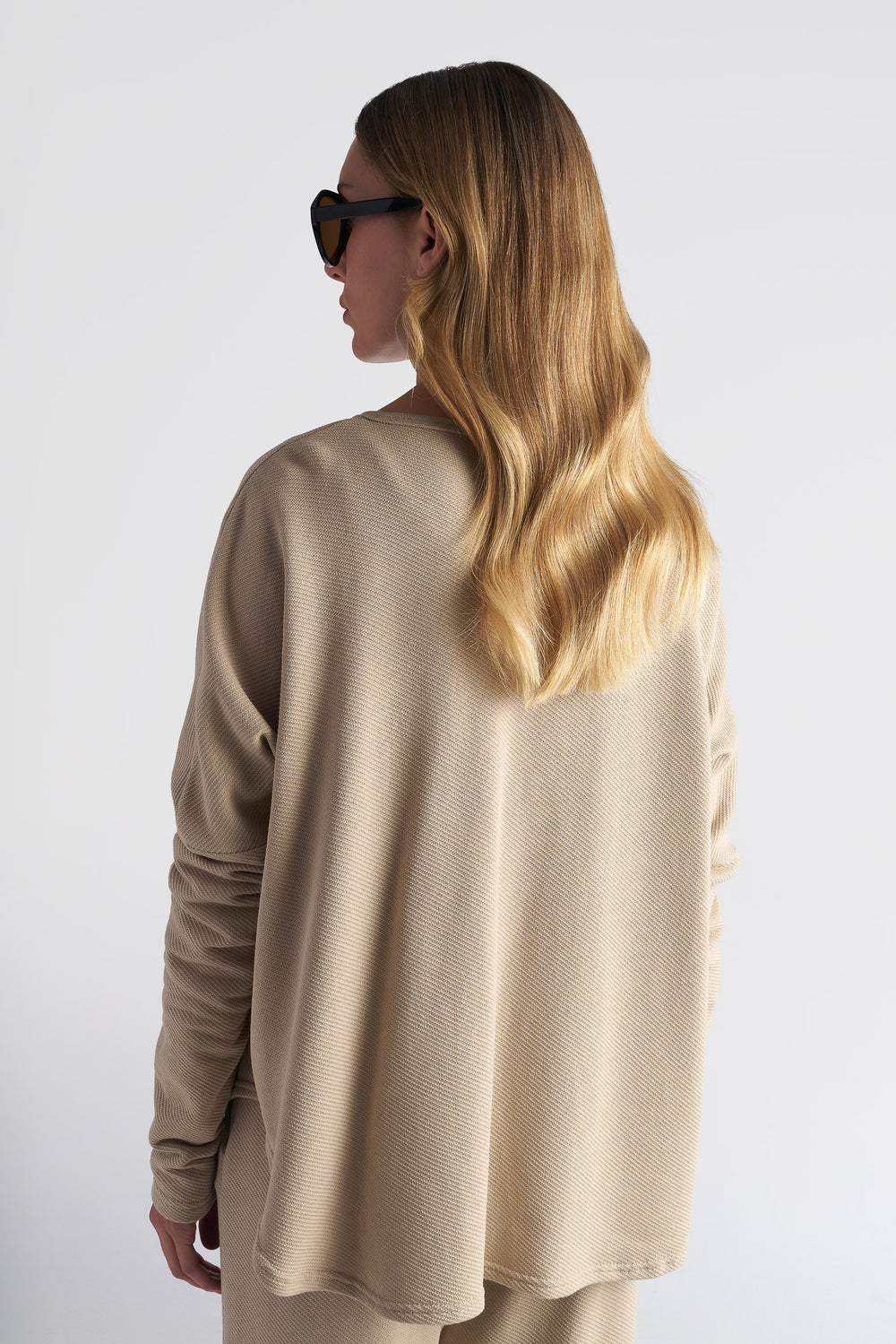 V-Neck Piquet Cardigan