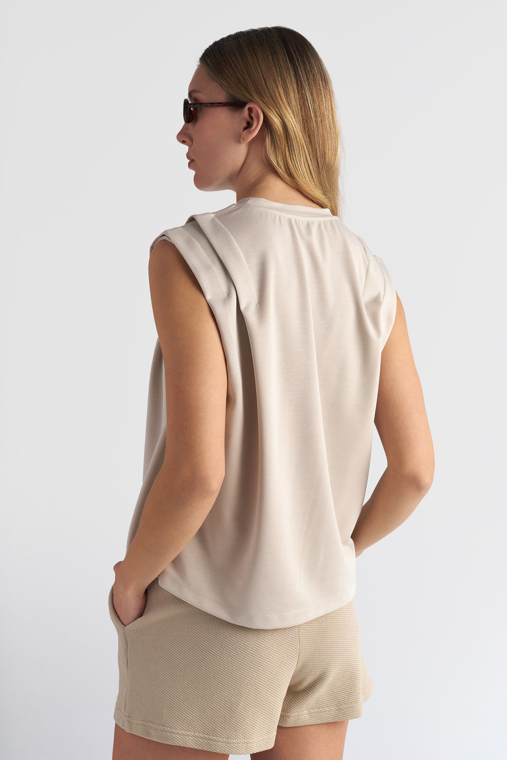 Structured T-Shirt Sand