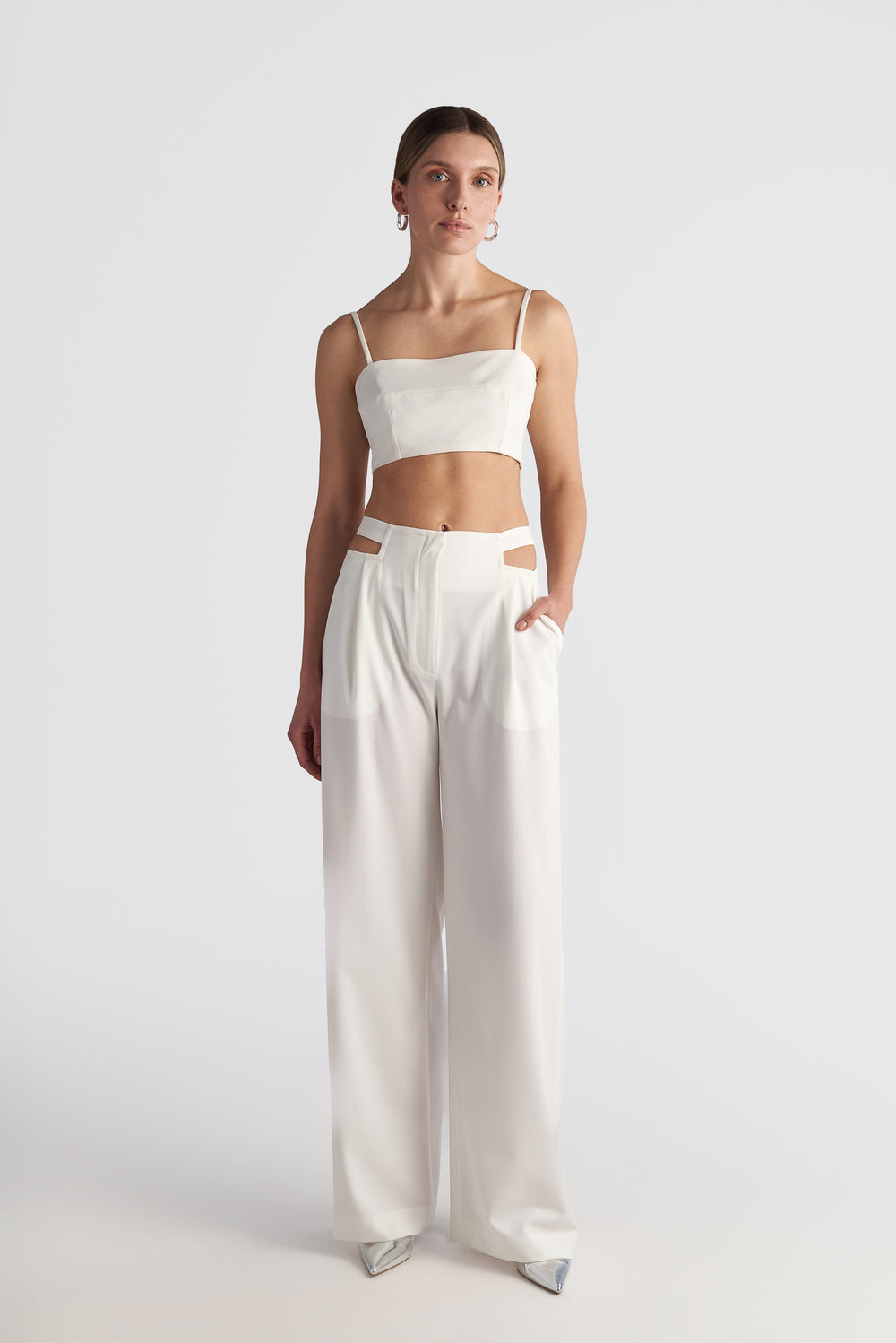 Cut-Out Waist Trousers