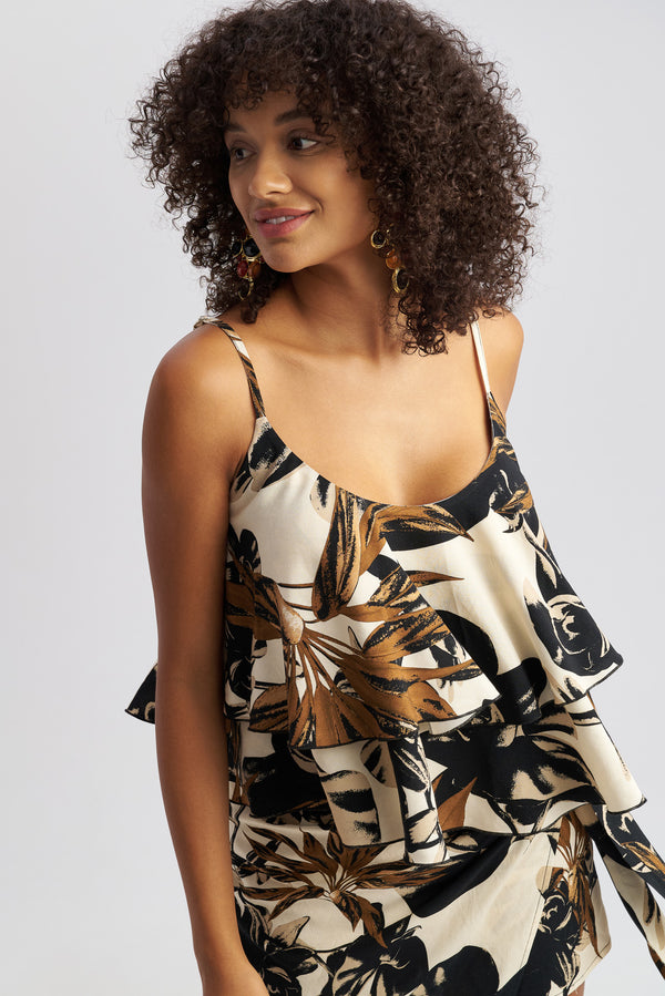 Gaia Layered Ruffle Top
