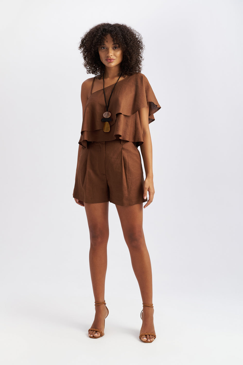 Dune Linen Shorts Sand