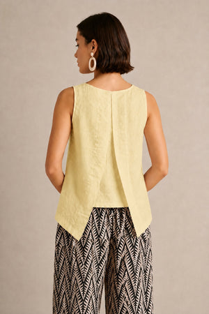 Linen Layered Back Top