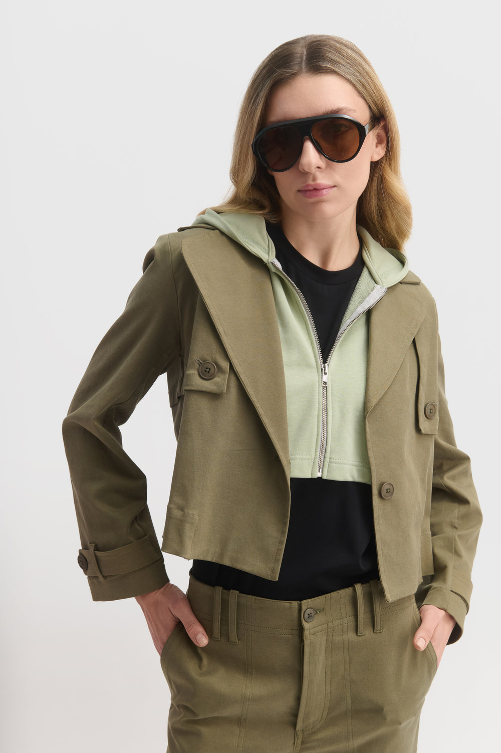 2 IN 1 Mini Trench Coat