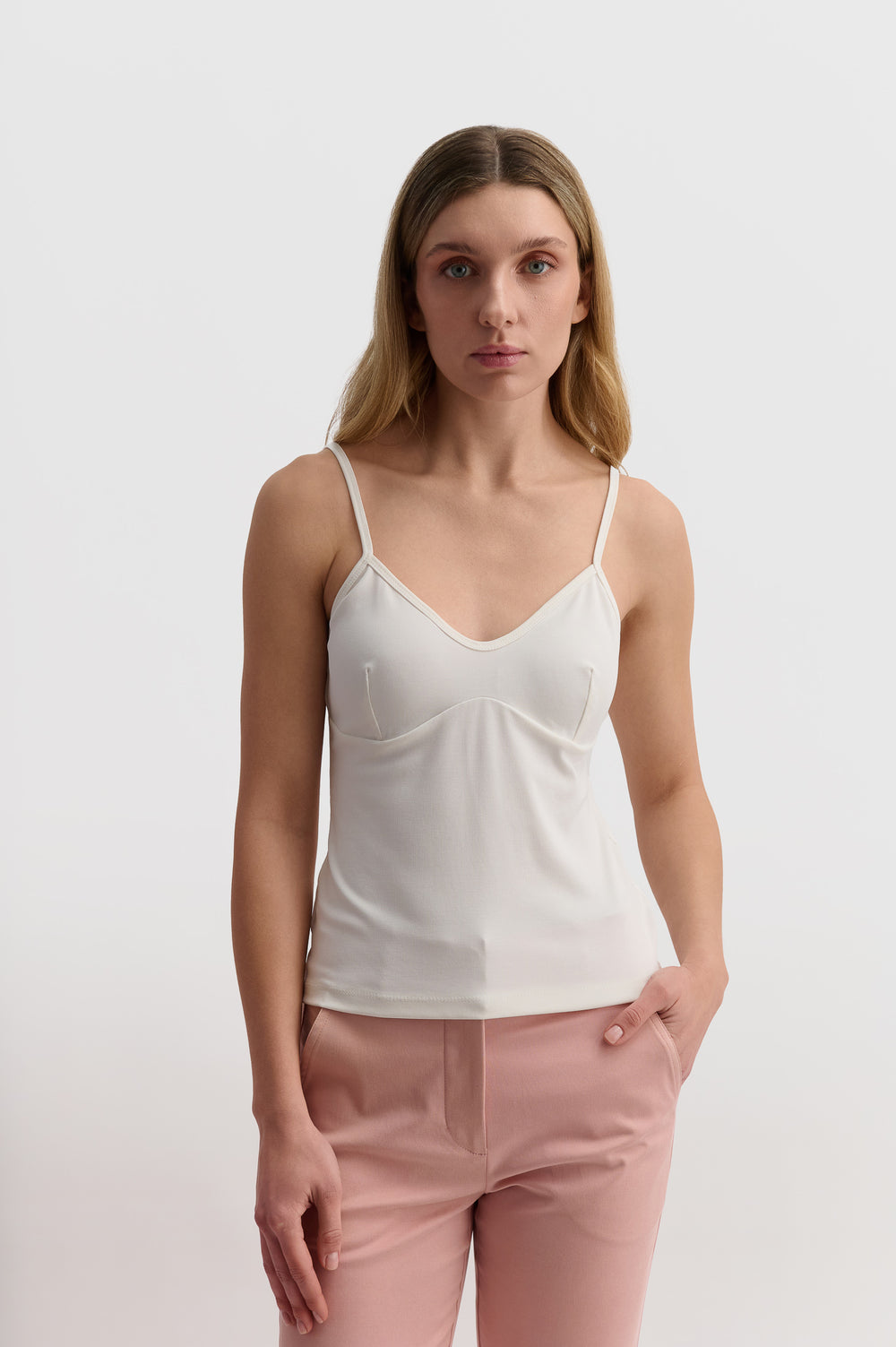 Strappy V-neck Tank Top