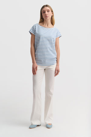 Striped T-shirt With Side Detail