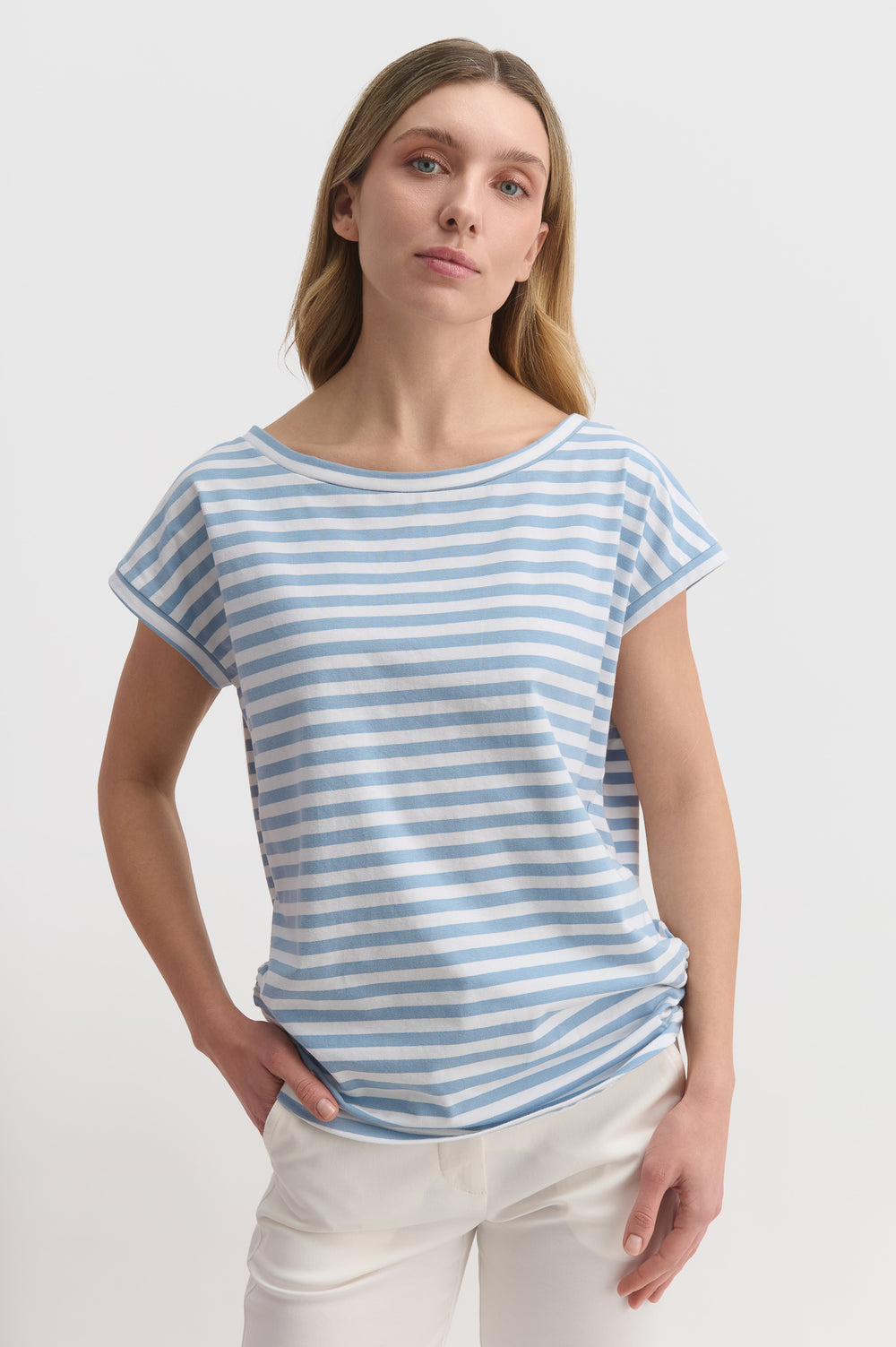 Striped T-shirt With Side Detail