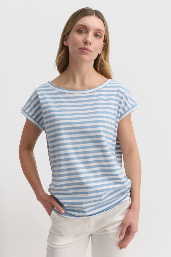 Striped T-shirt With Side Detail
