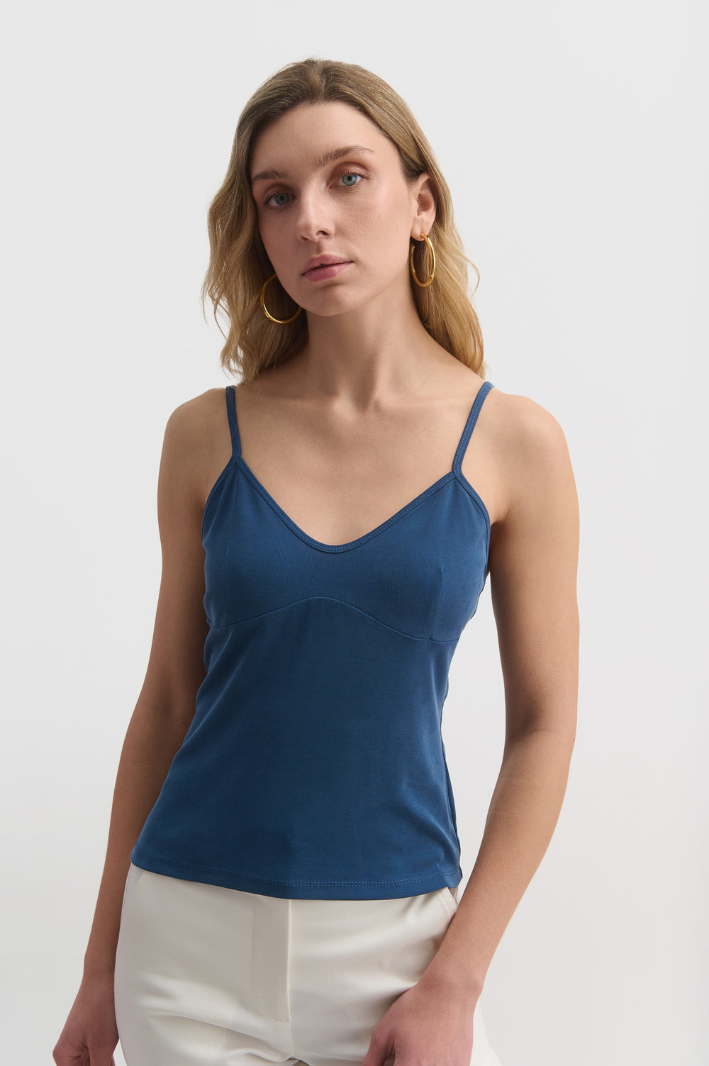Strappy V-neck Tank Top