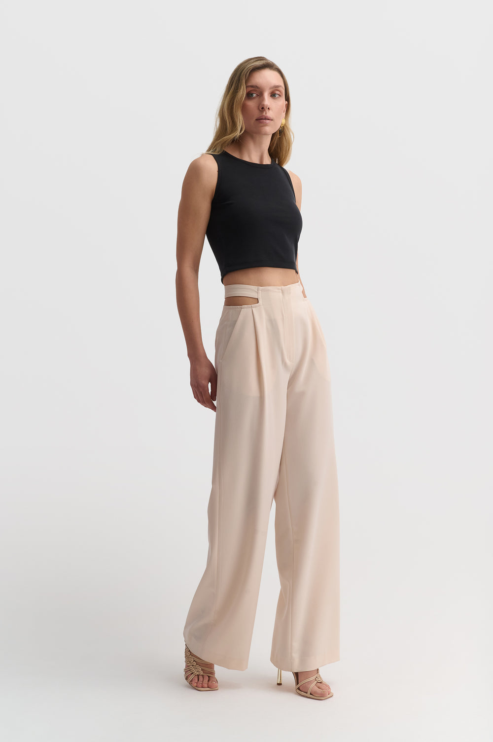 Cut-Out Waist Trousers
