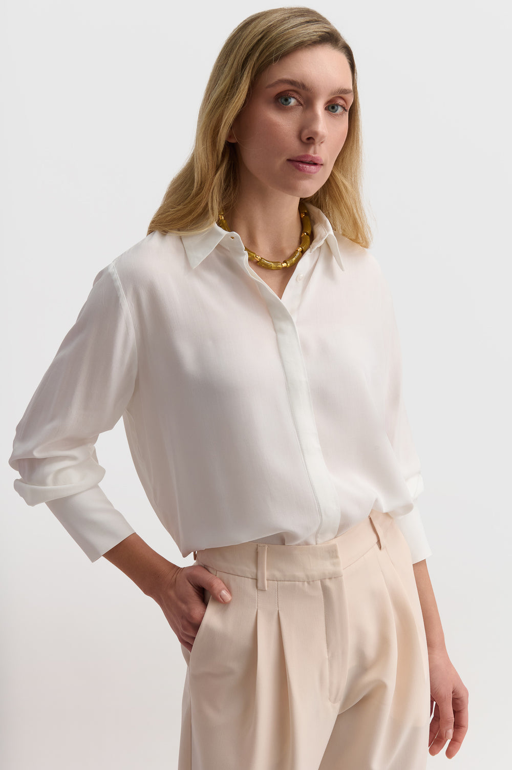 Light Button-Up Shirt