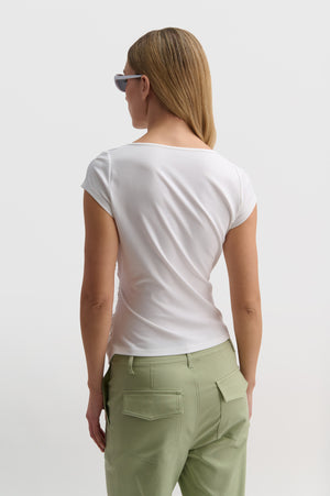 V-Neck Wrap-Style Top