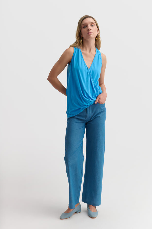 Asymmetric Wrap Top