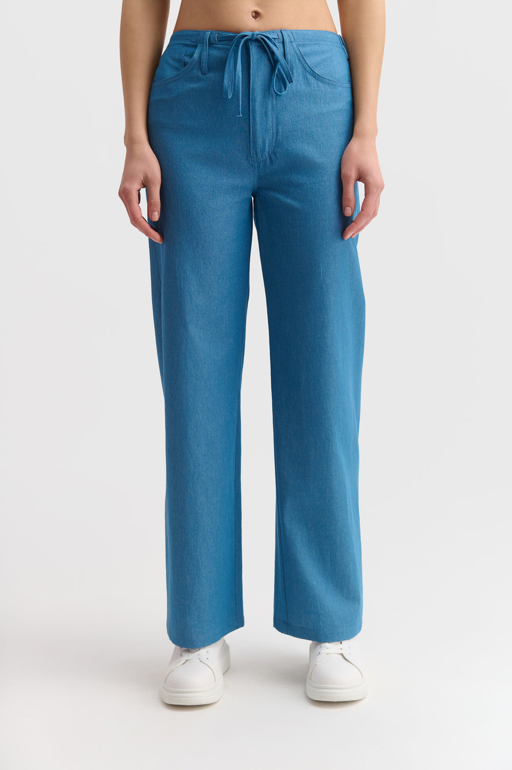 Denim Palazzo Pants