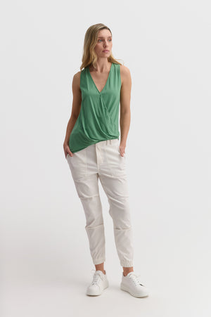 Asymmetric Wrap Top