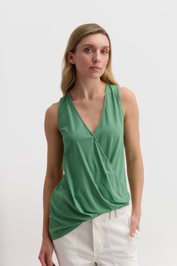 Asymmetric Wrap Top