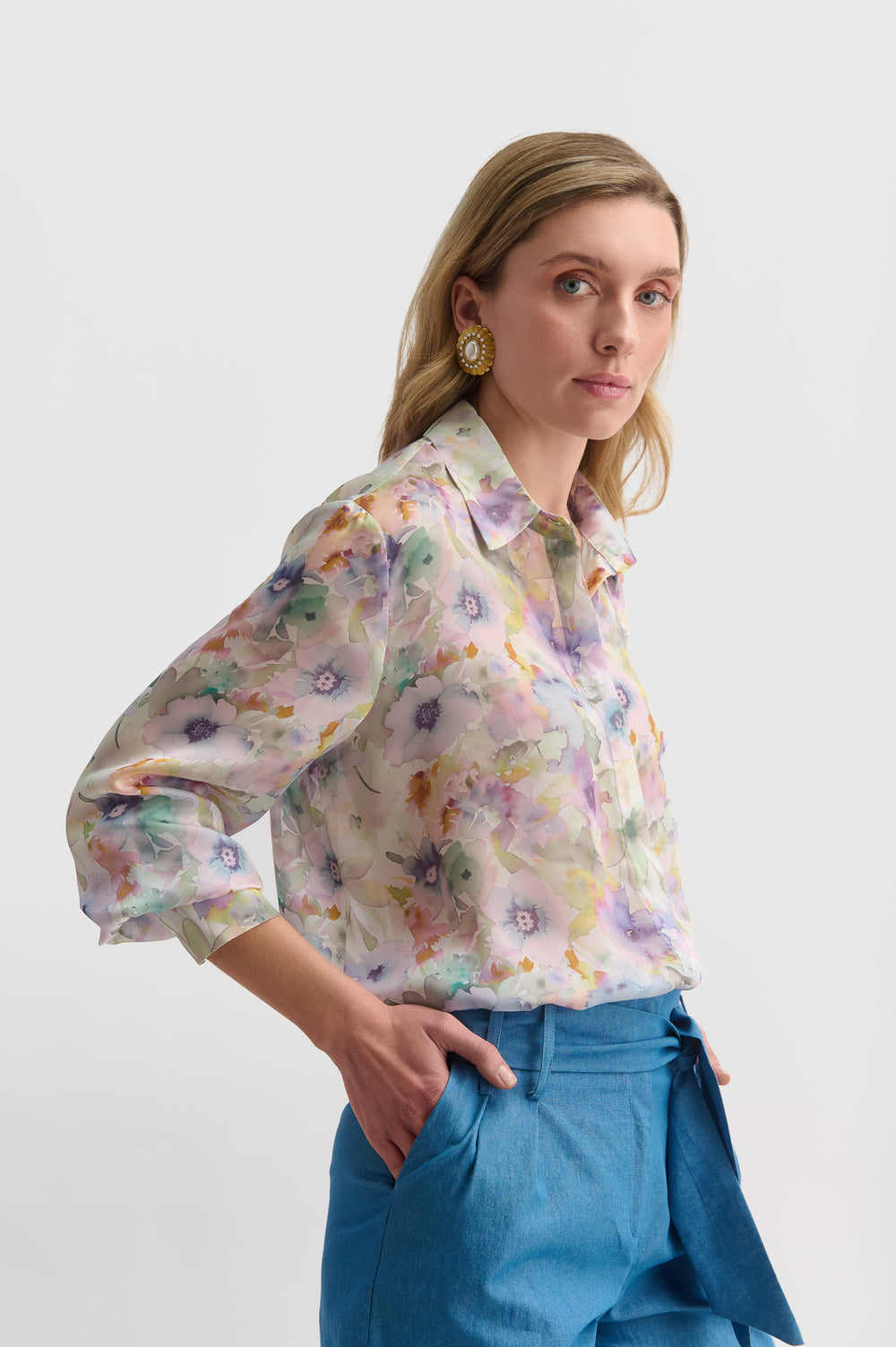 Floral Button-Up Shirt