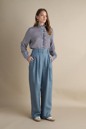 Wide Flare Suit Pants