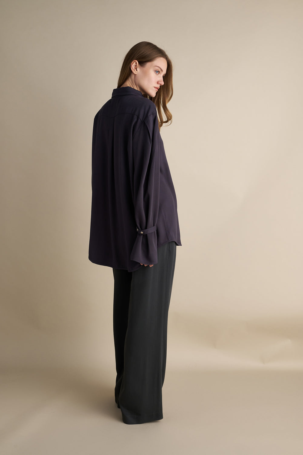 Tailored Flare Pants Grey