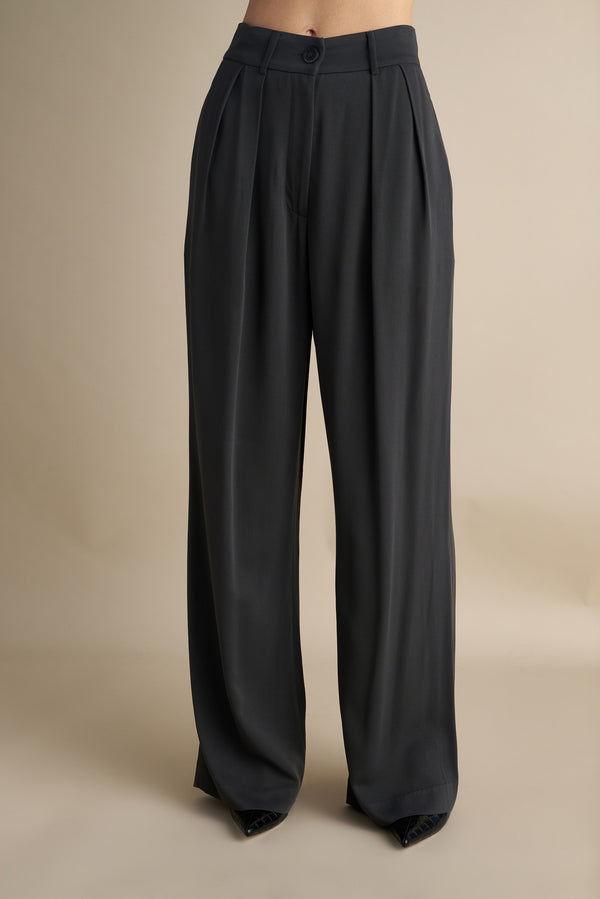 Tailored Flare Pants Grey