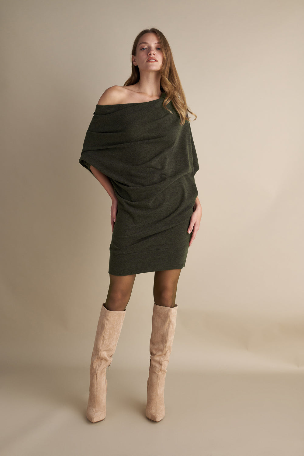 Shadow Drape Dress