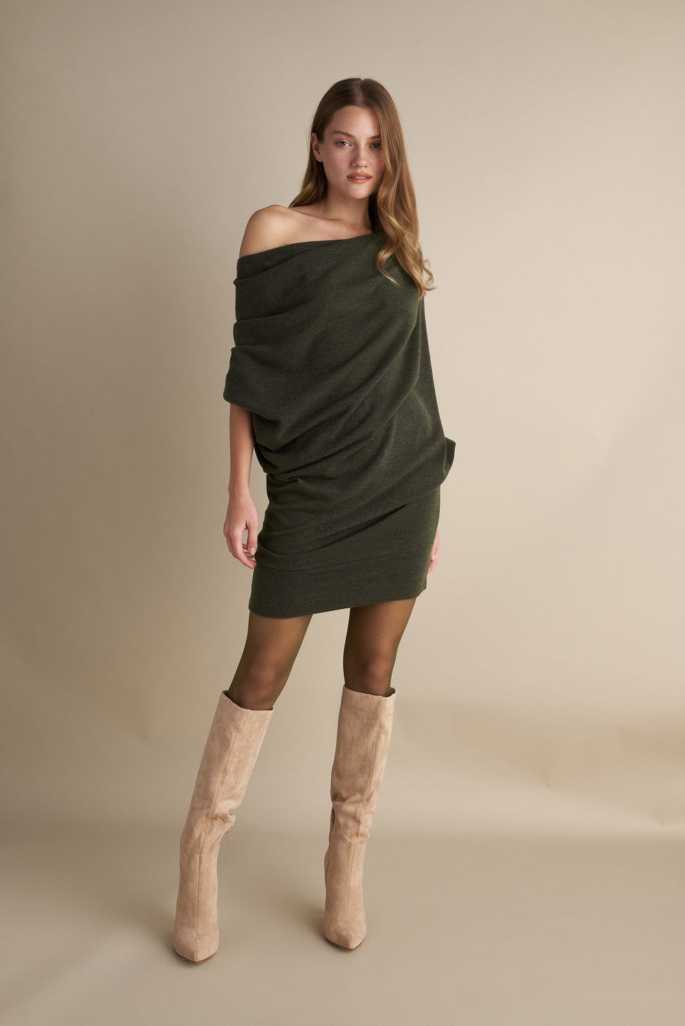 Shadow Drape Dress
