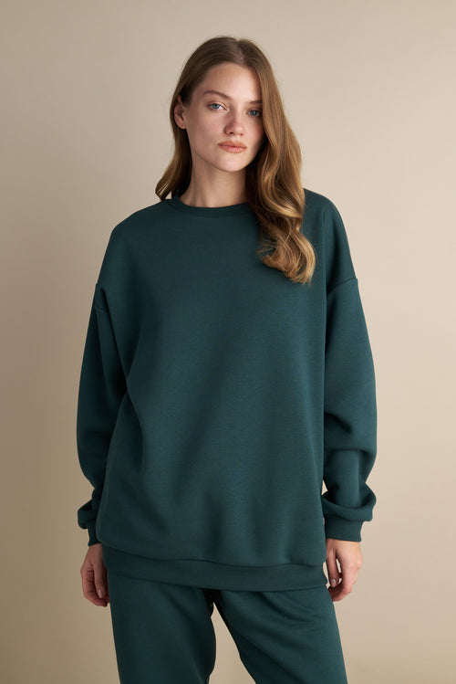 Oversize Sweater Dark Green