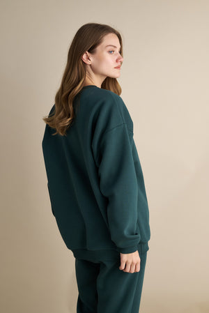 Oversize Sweater Dark Green