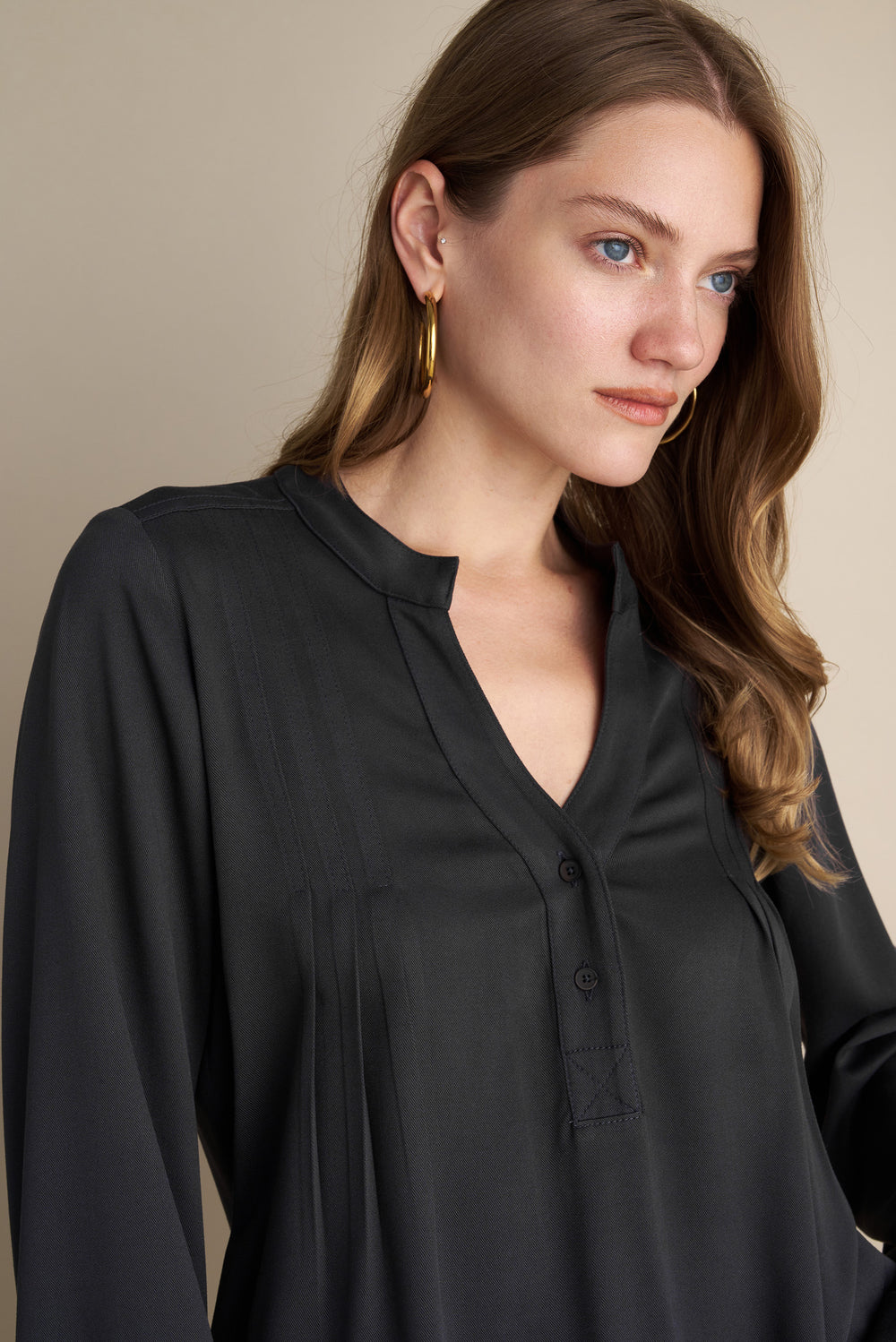 Mandarin Blouse Grey
