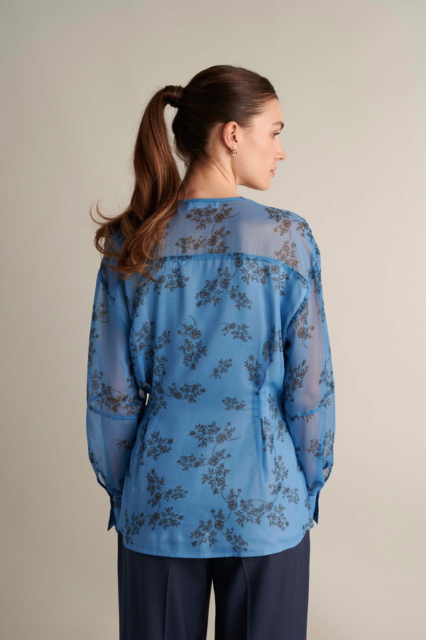 Rough Blue Wrap Shirt