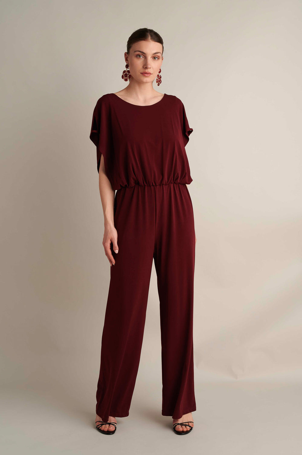 Mono V Jumpsuit Burgundy