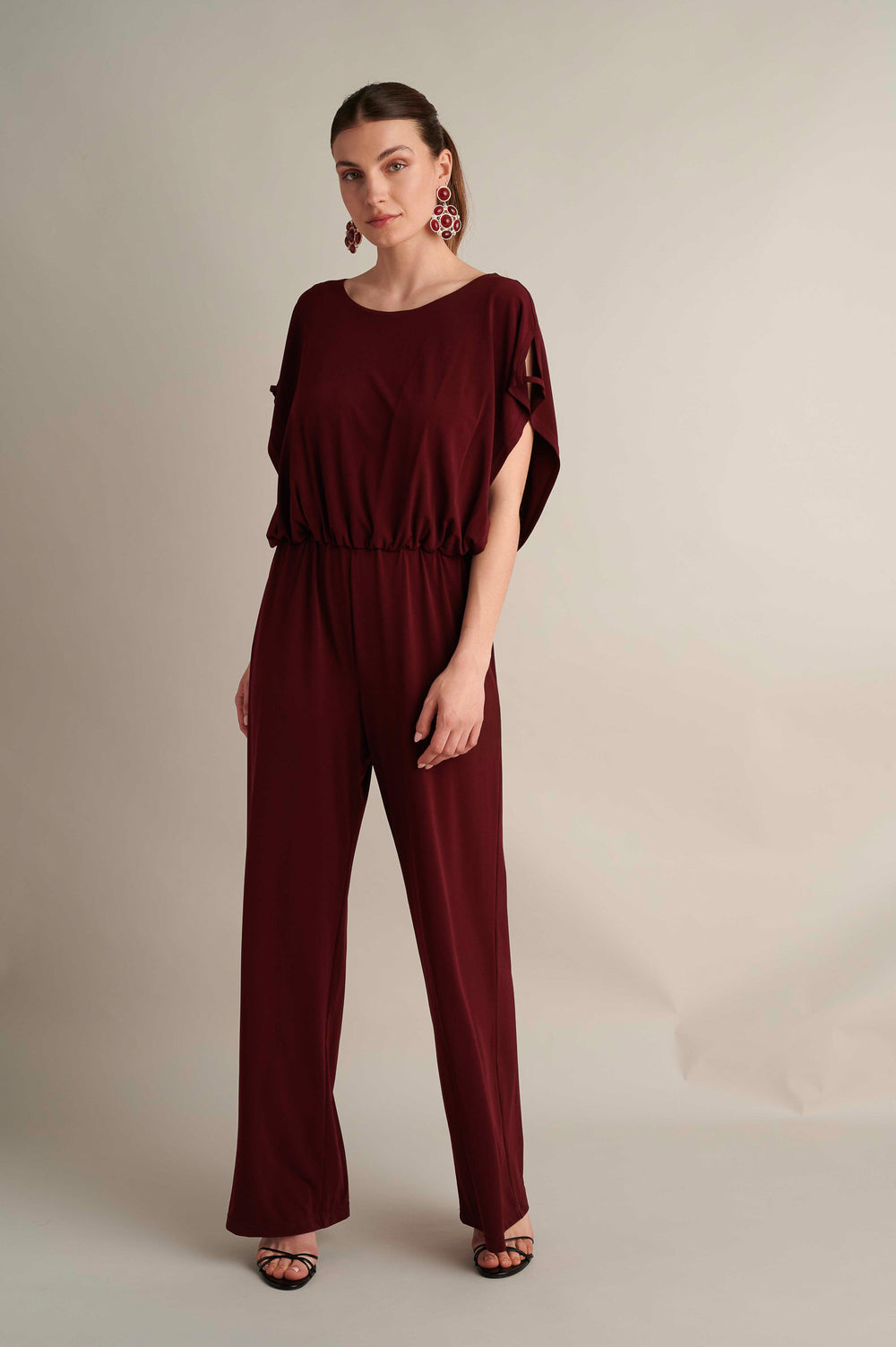 Mono V Jumpsuit Burgundy
