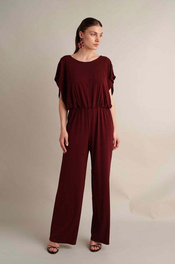 Mono V Jumpsuit Burgundy