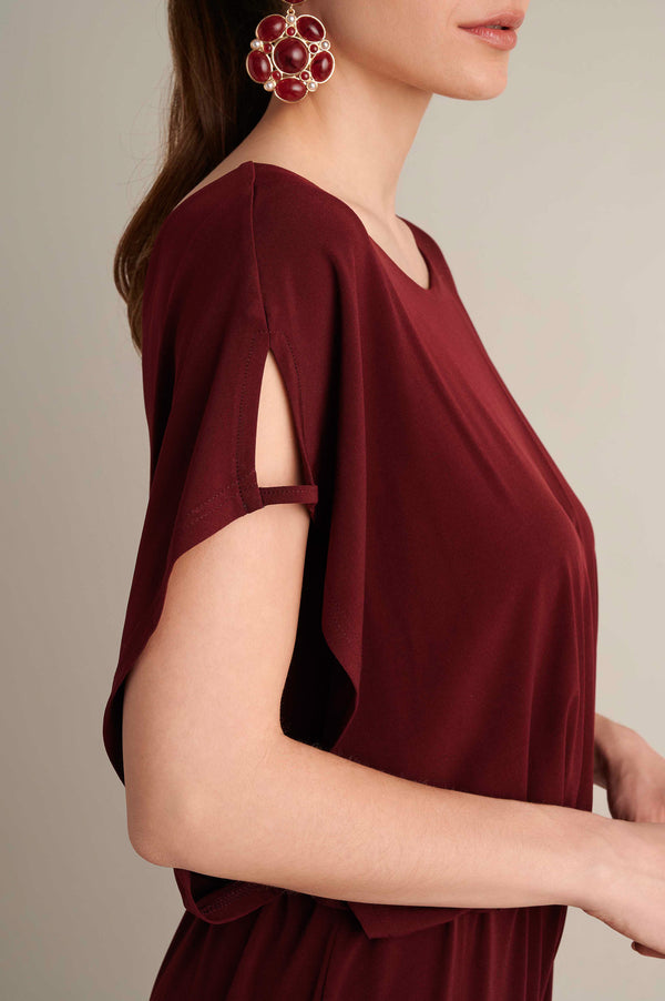 Mono V Jumpsuit Burgundy