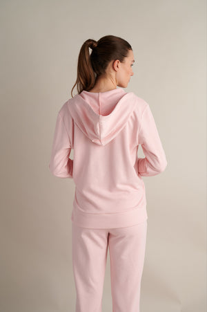 Drift Wrap Hoodie Pink