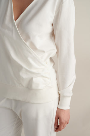 Drift Wrap Hoodie Off-White
