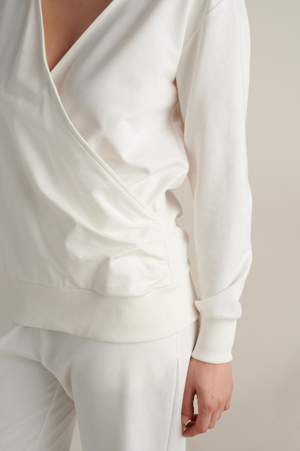 Drift Wrap Hoodie Off-White