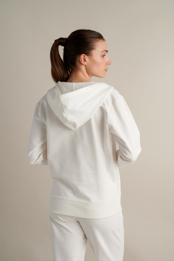 Drift Wrap Hoodie Off-White