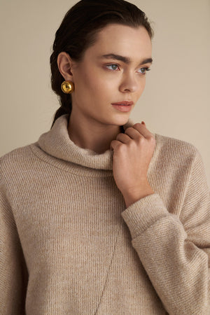 Turtle Neck Jumper Vanilla