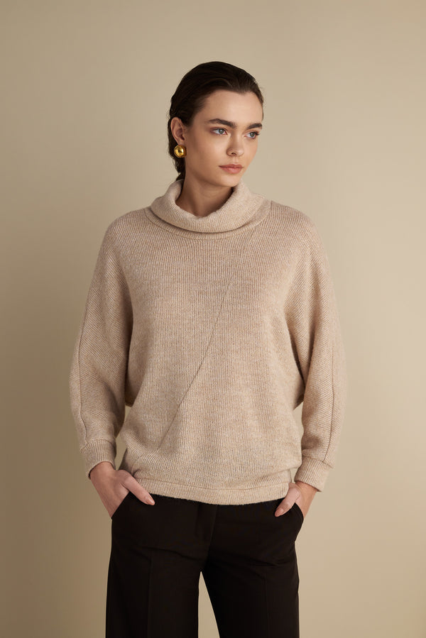 Turtle Neck Jumper Vanilla