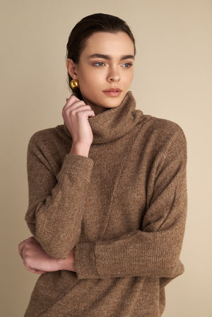 Turtle Neck Jumper Mocha