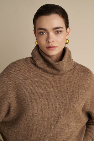 Turtle Neck Jumper Mocha