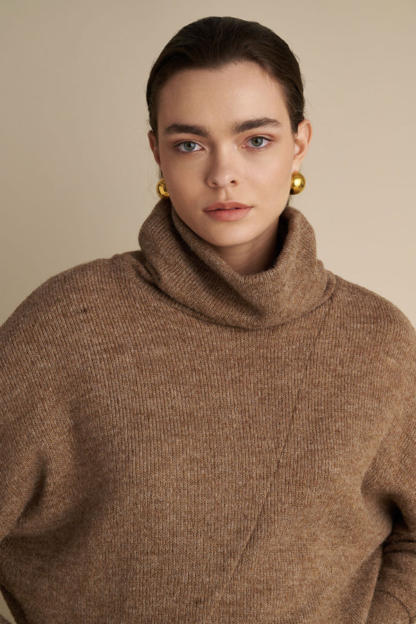 Turtle Neck Jumper Mocha