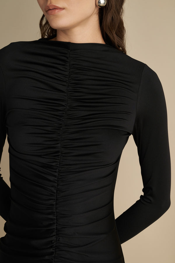 Rushed Mini Dress Black