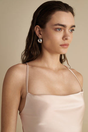 Satin Slip Dress Champagne