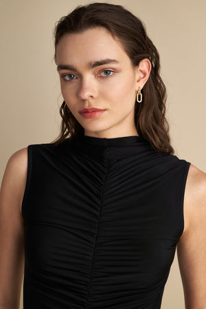 Rushed Short Sleeve Top Black